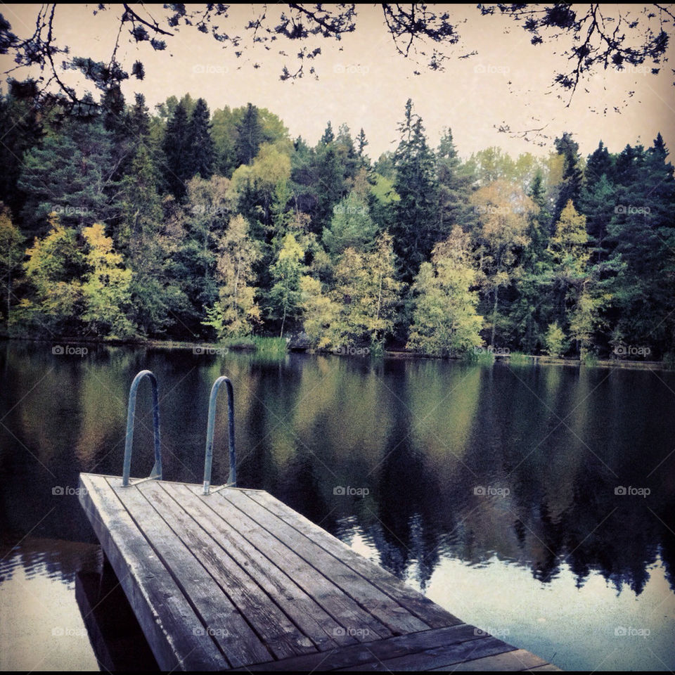 sweden lake sjö forest by jempa_m