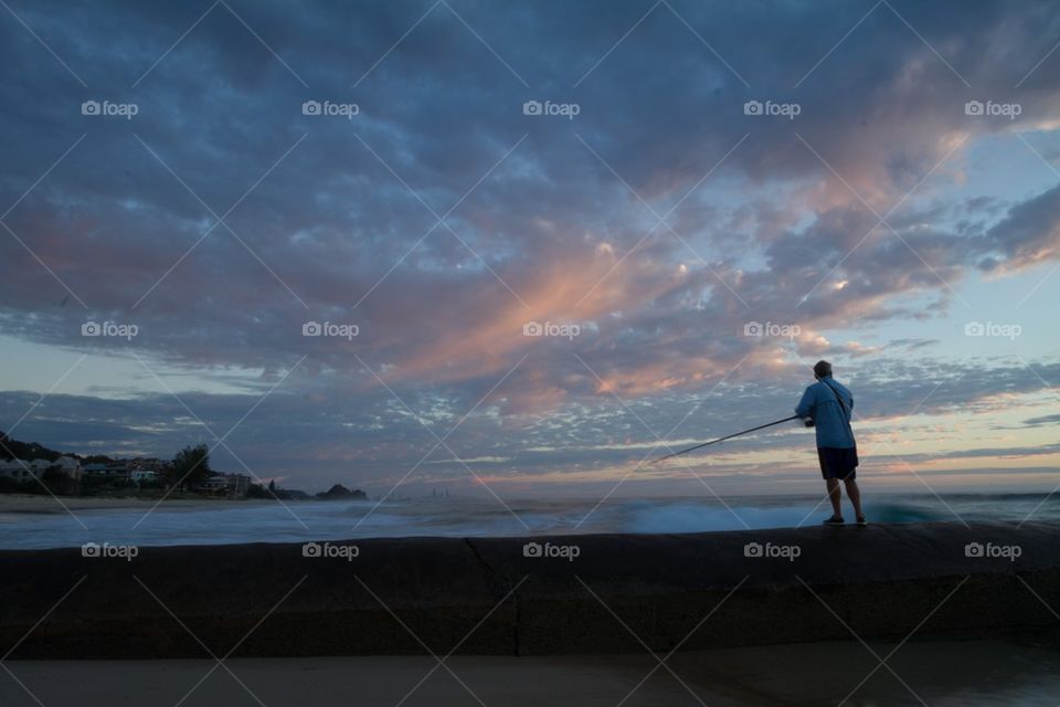 Fisherman at Sunrise