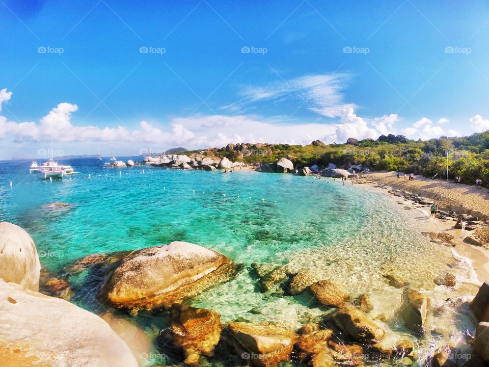 View of a tropical beach