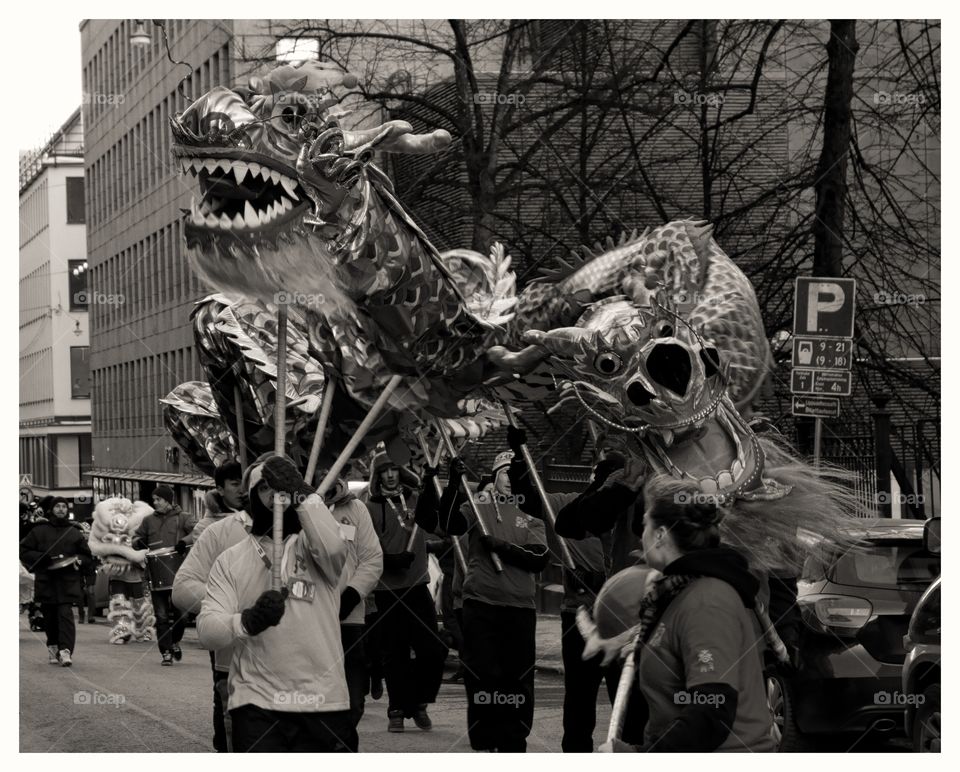 Chinese New Year Parade. Chinese New Year Parade in Helsinki, Finland (2014)