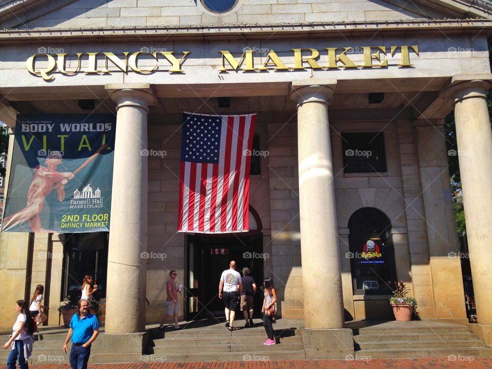 Quincy Market of Boston. Quincy Market of Boston