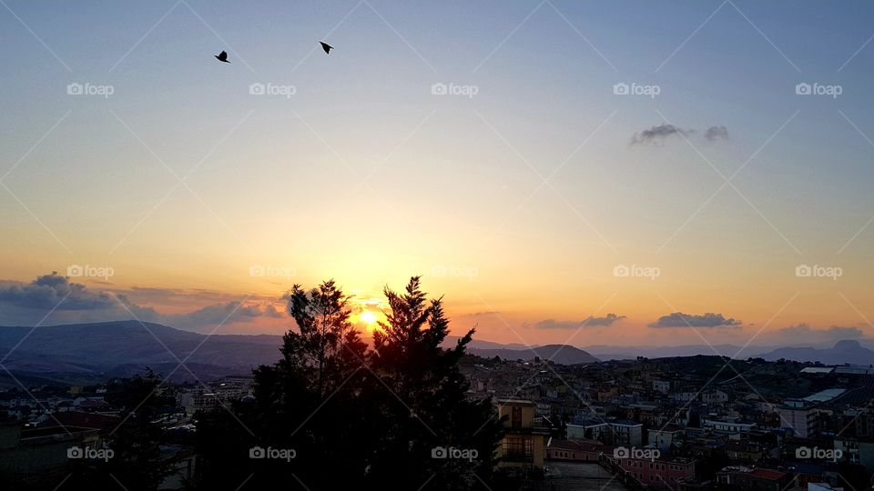 Beautiful landscape, sunset, old city,evening 🌞🌞🌞🌞