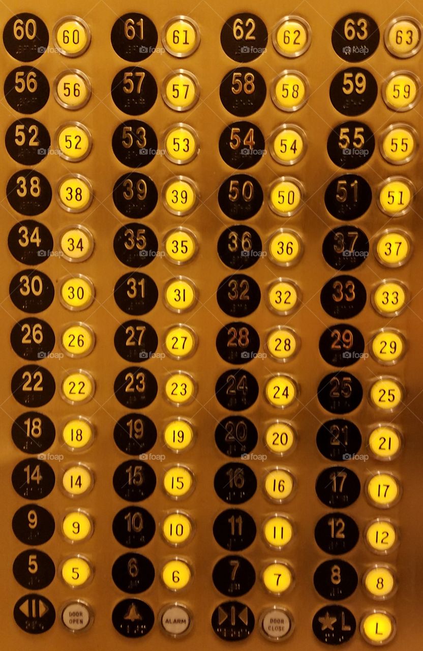 Numbers on buttons