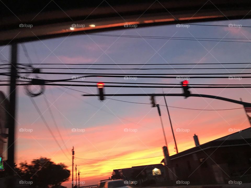 sunset in Ocean City,MD