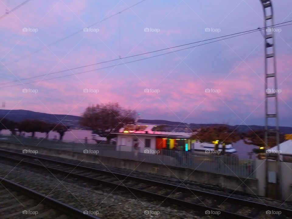 Wonderfull skylight in Swiss Zürichsee