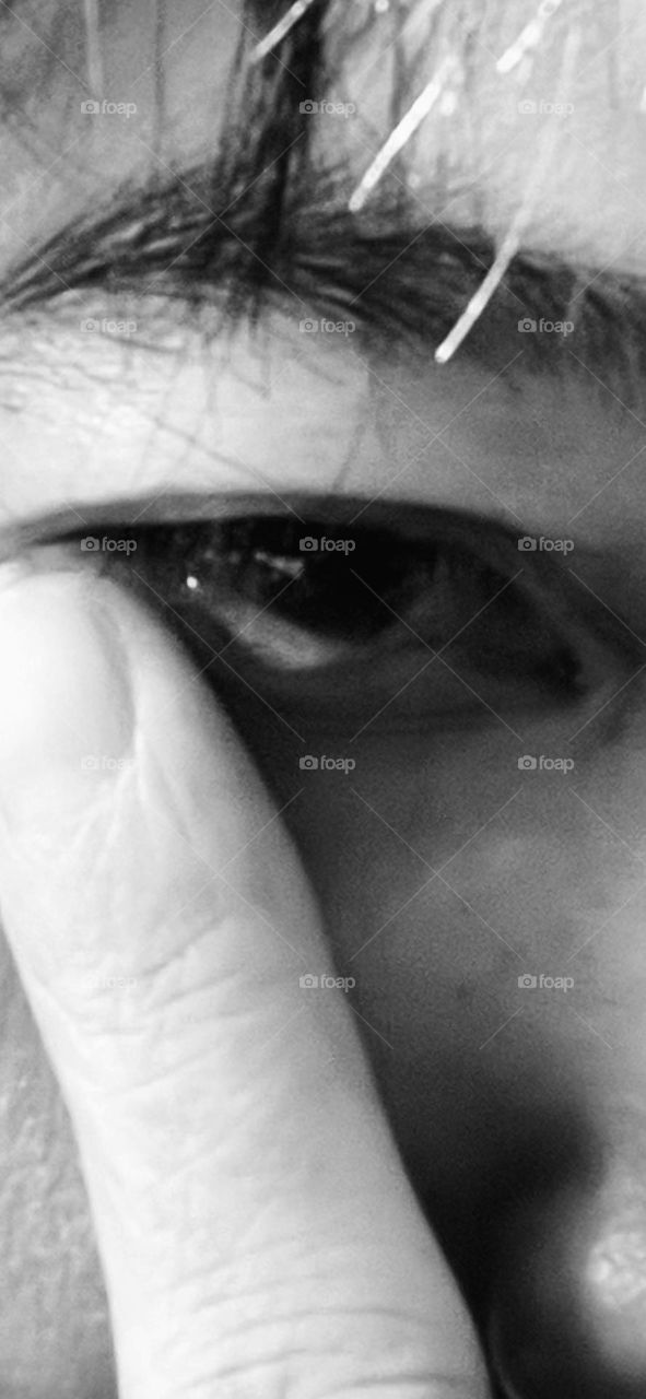 eyes that express sadness