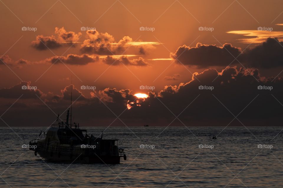 Beautiful sunset on the beautiful island ... Koh Lipe Thailand