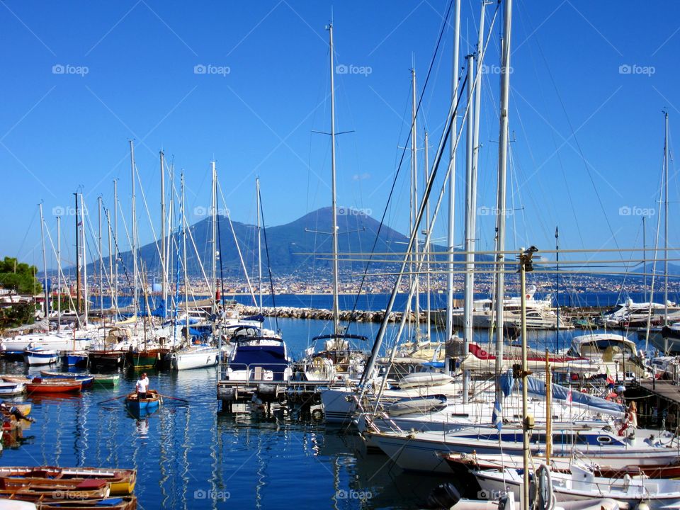 Little port of S. Lucia ( Naples - Italy ).