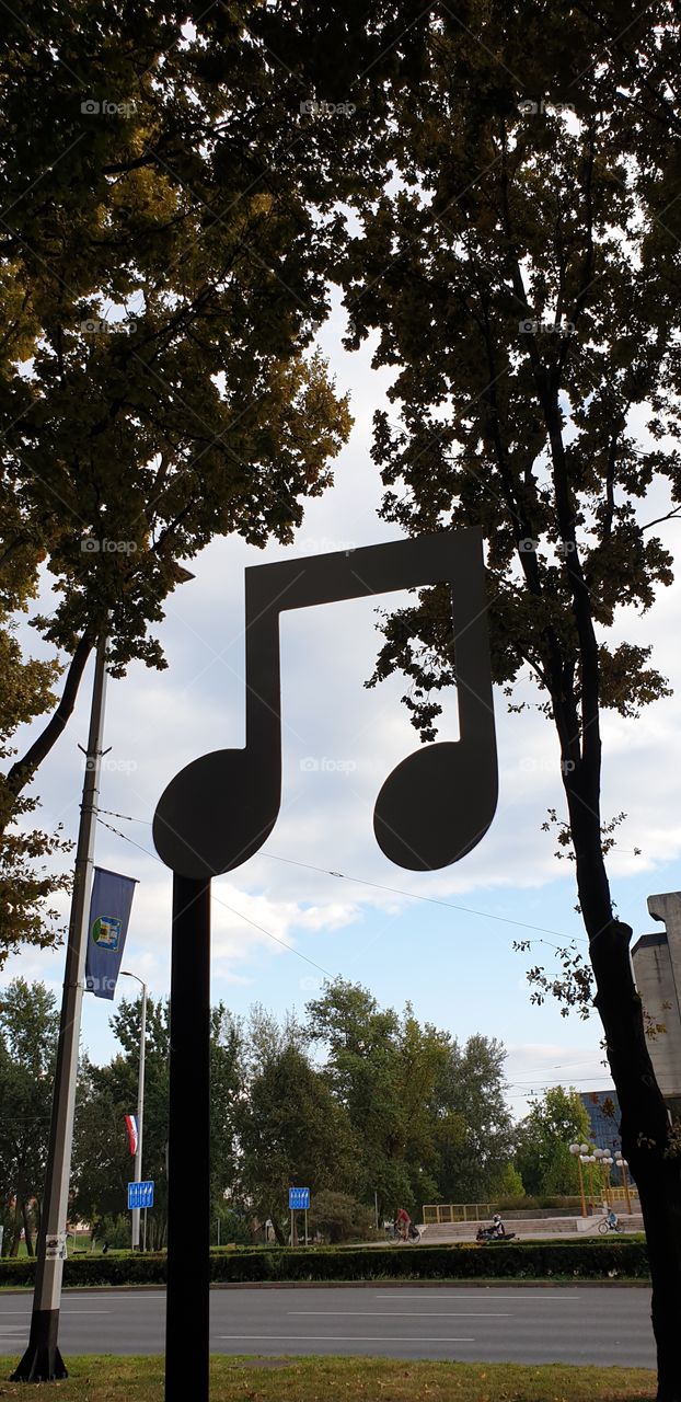 musical note in the park