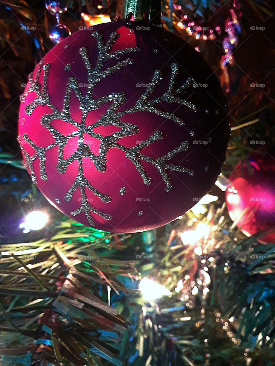 christmas bulb closeup