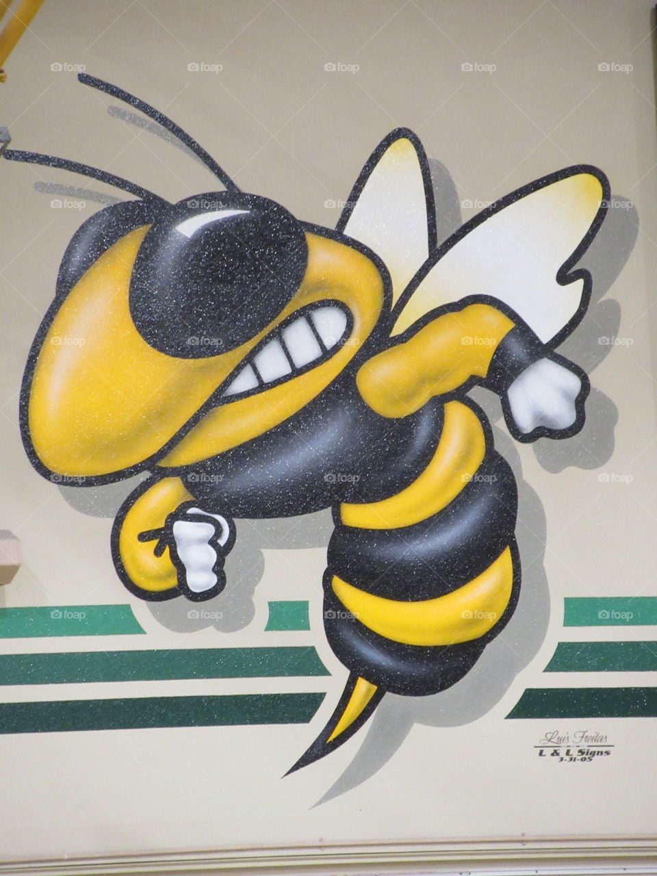 Yellow jacket mascot