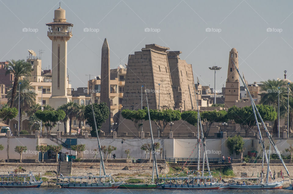 View of luxor temple