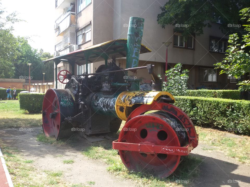 Old iron locomotive