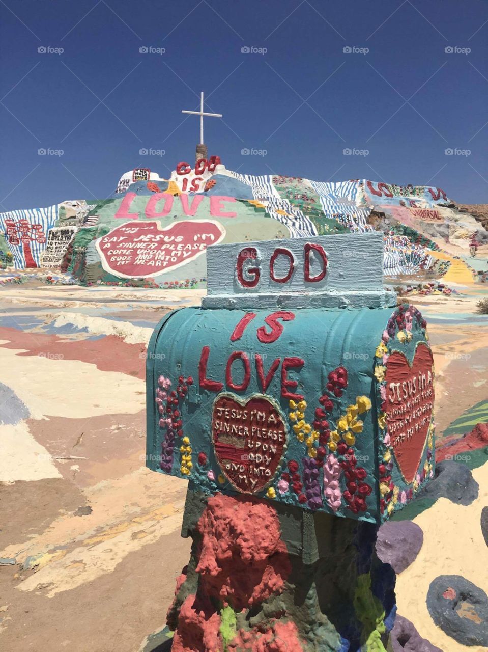 God is love - slab city, California. 