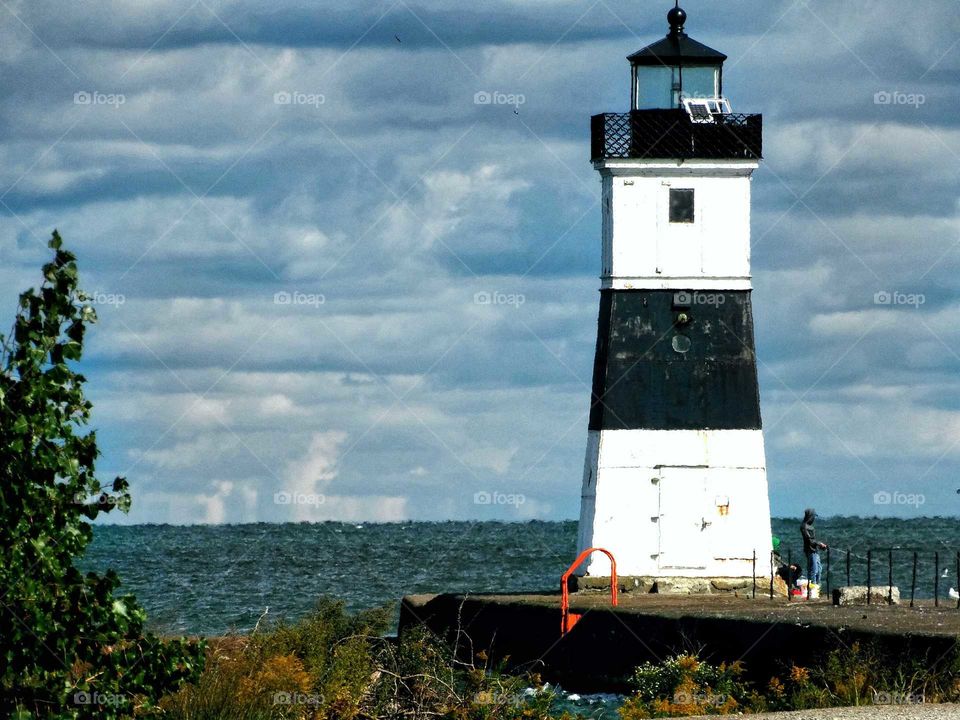 Lighthouse on Lake Erie.