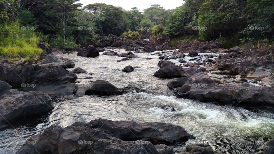 Rainbow Falls Upper River, Hilo, Hawaii