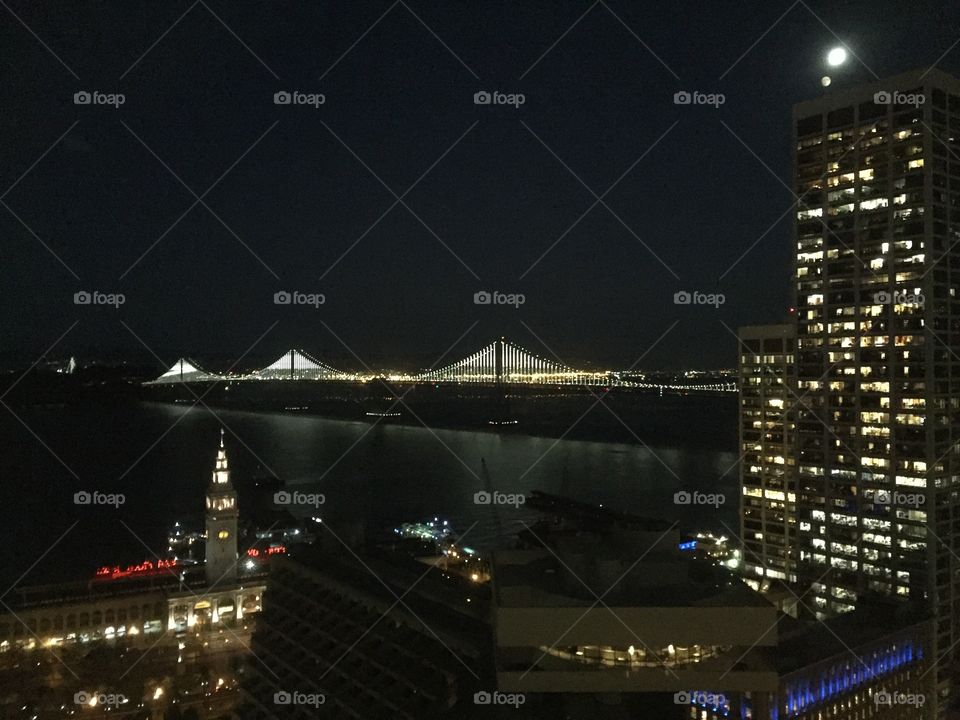 The best part about working late? The view!