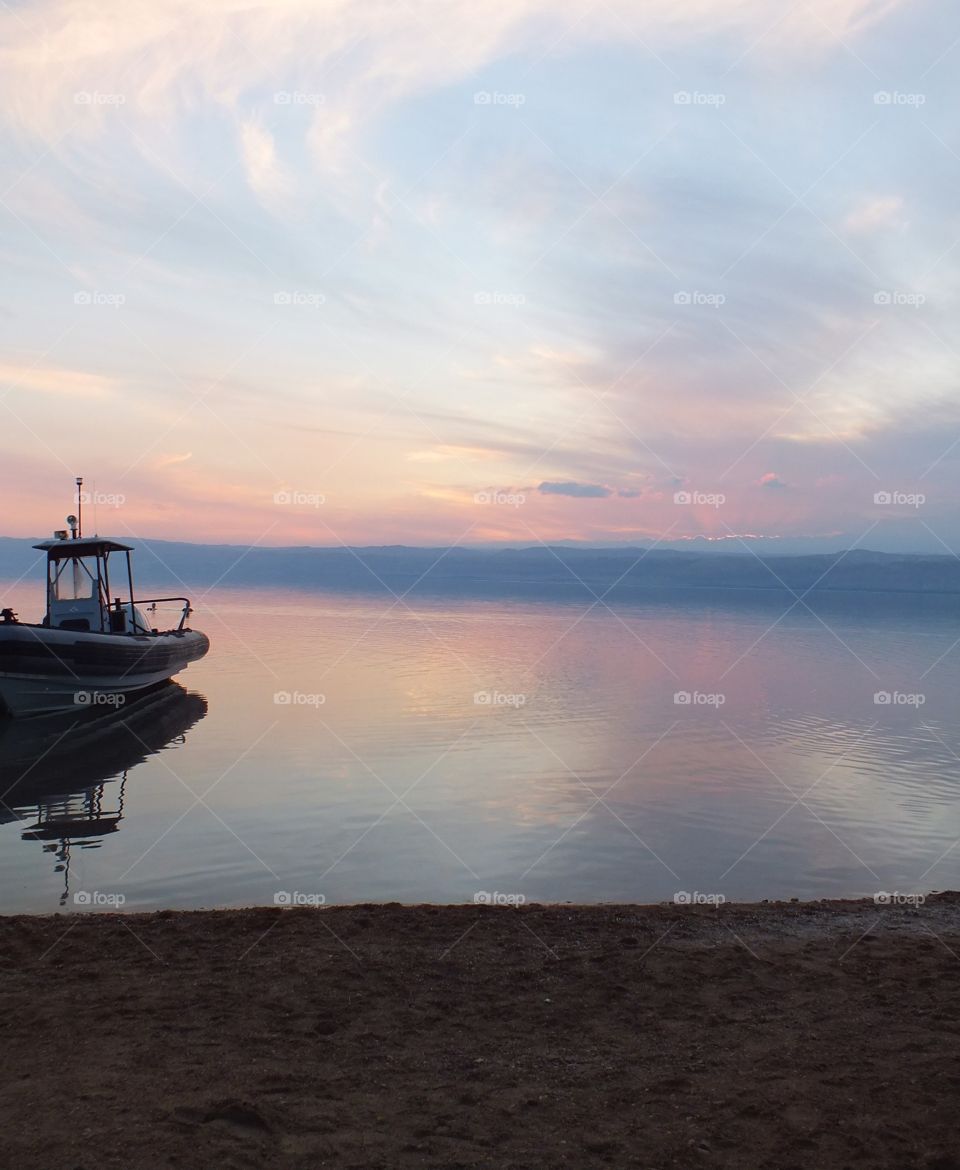 Sunset over the Dead Sea 