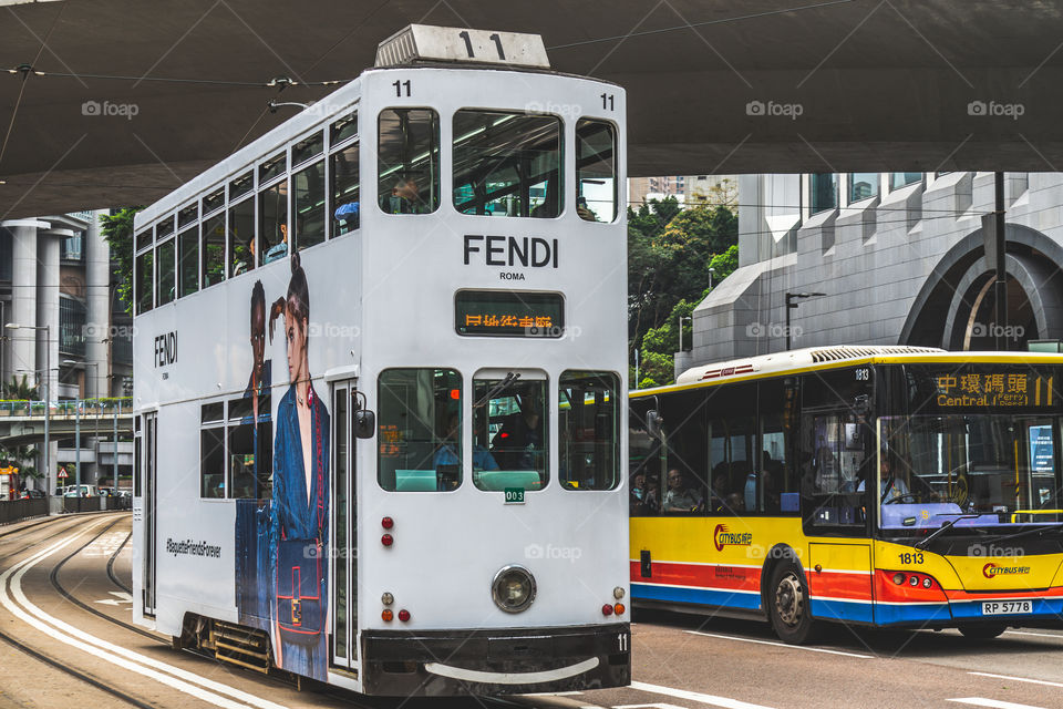 Hong Kong Tramways or as know also 'Ding Ding' is Oldest Public Transportation Double-Deck Trams