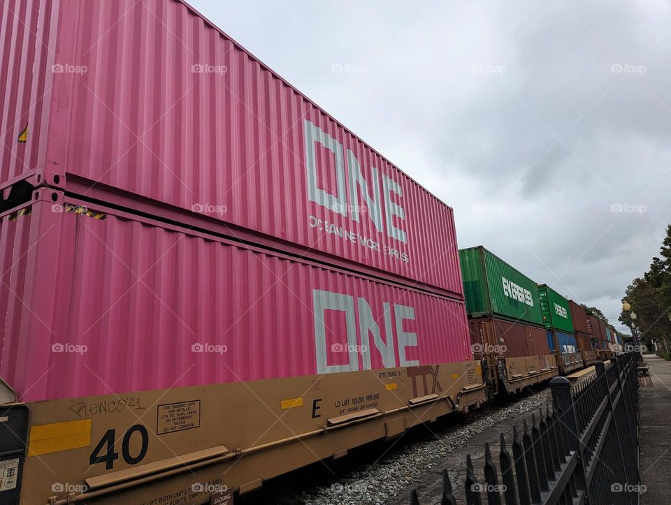 transporting goods via train