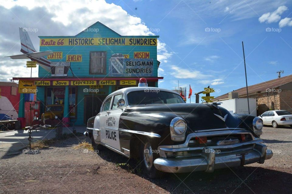 route 66 police car