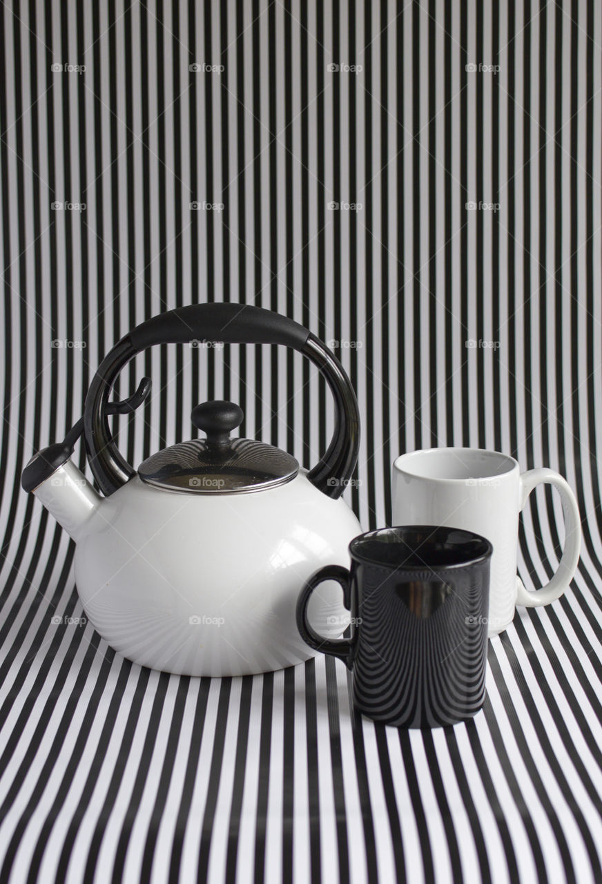 Teapot in Black and White