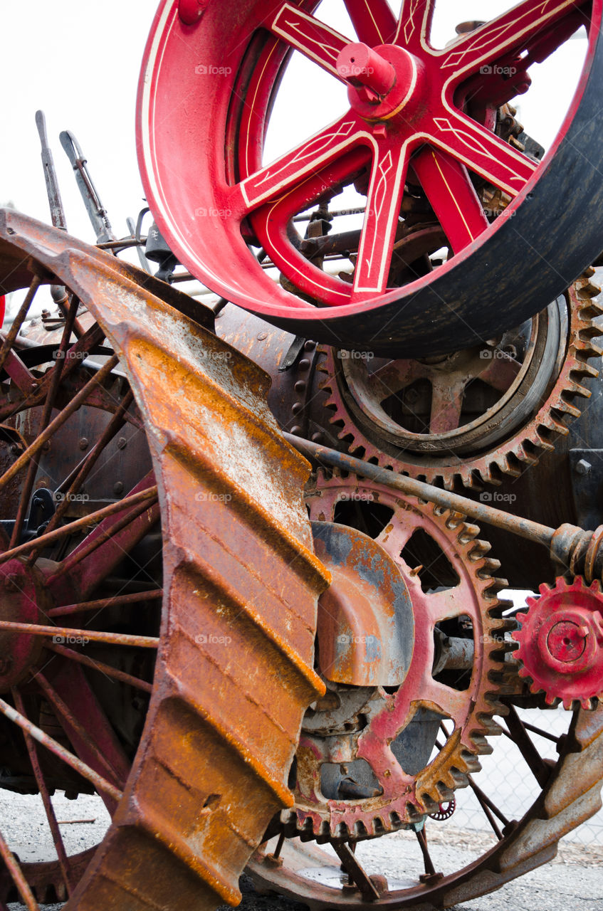 Vintage tractor. 
