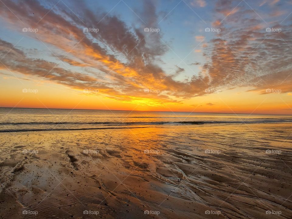 cape cod sunrise on fire