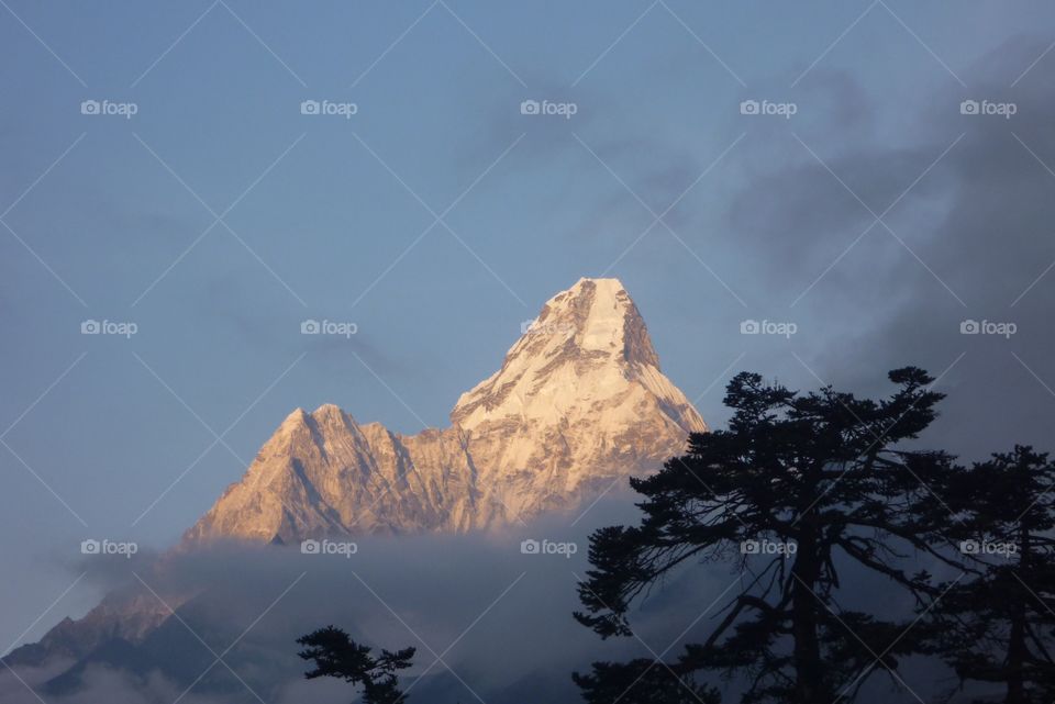 Nepal. Ama Dablam mountain