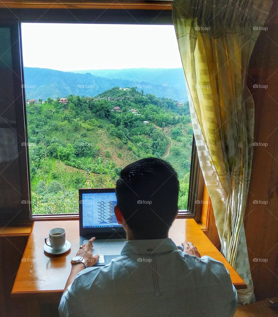 Working but feel relax.