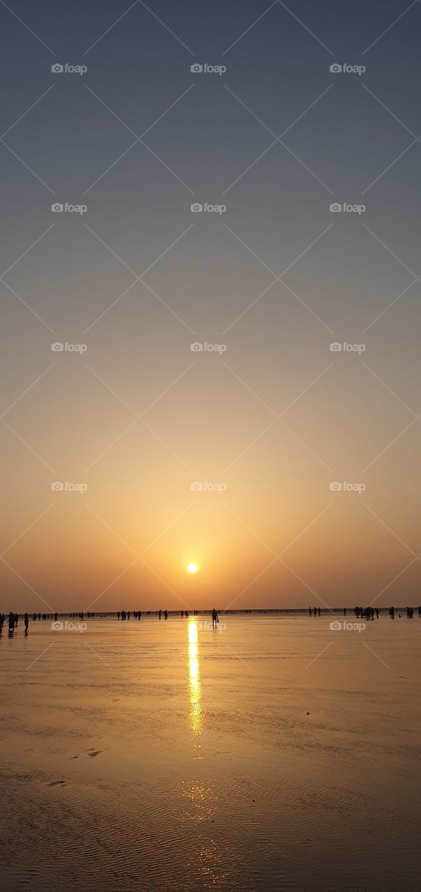 jampore beach, daman, gujarat, india