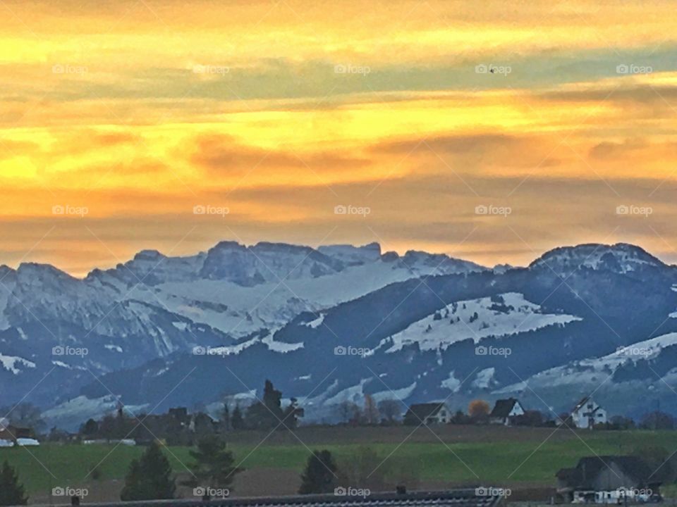 Swiss sunrise 