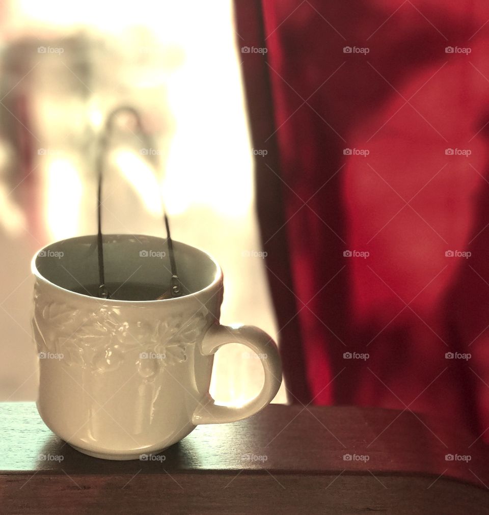 Close-up of cup tea