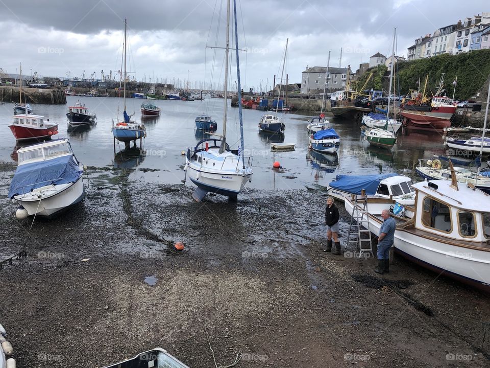 Brixham looking cool and impressive yesterday before the heavy rain and it’s boats neatly harbored for all to enjoy.