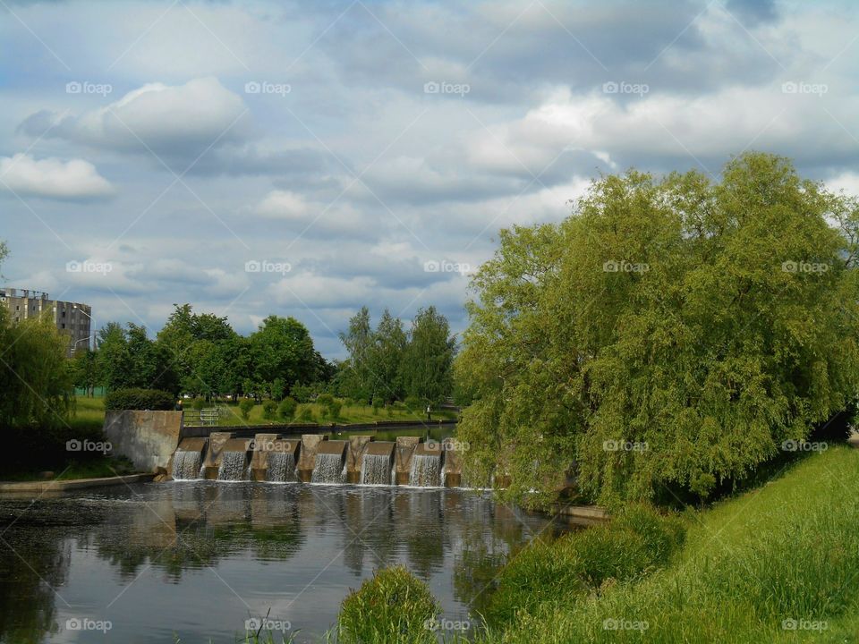 waterfall landscape