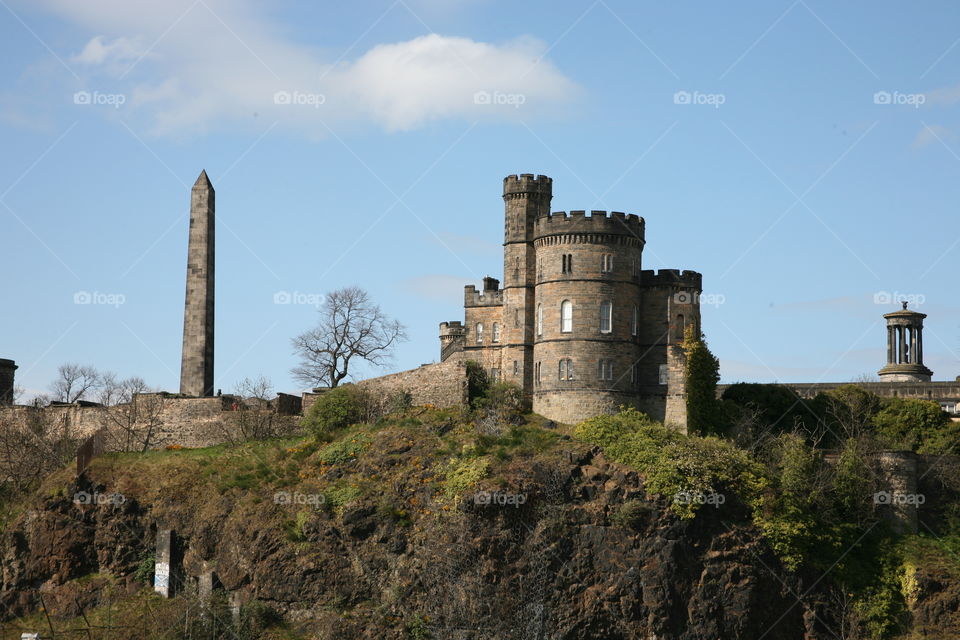 Calton Hill in Edinburgh. 