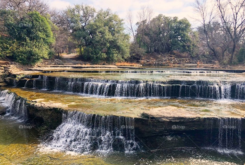 Waterfall in Fort Worth, Texas