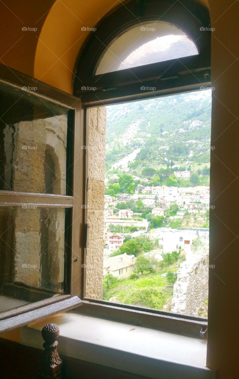 Window in Kruja, Albania
