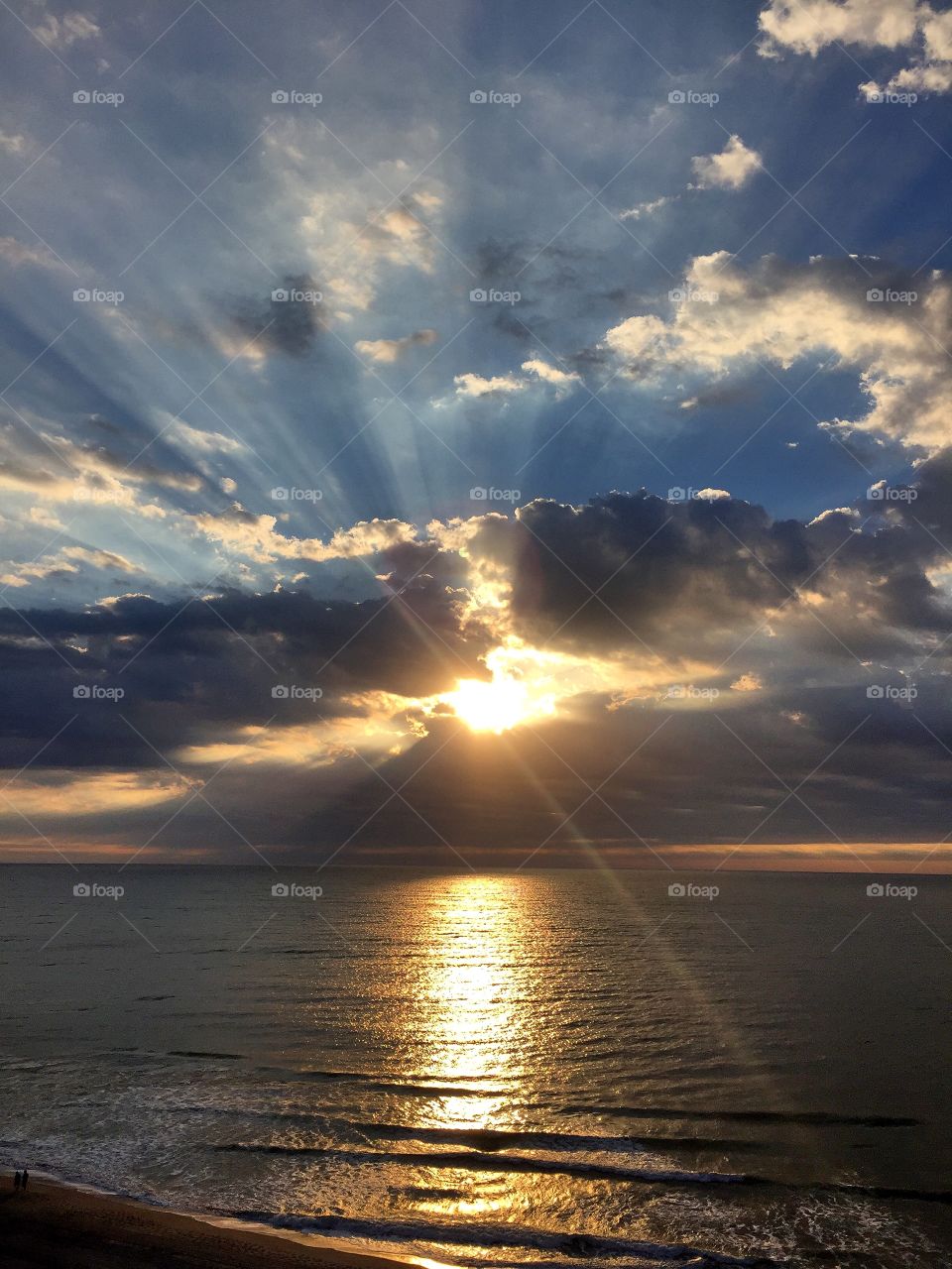 Sunrise. . A beautiful sunrise over the Atlantic Ocean in Myrtle Beach South Carolina.