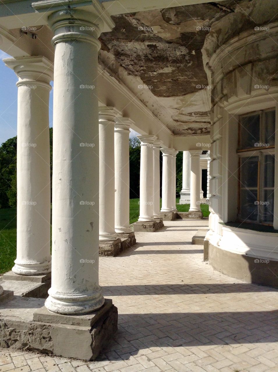 Columns of an old palace