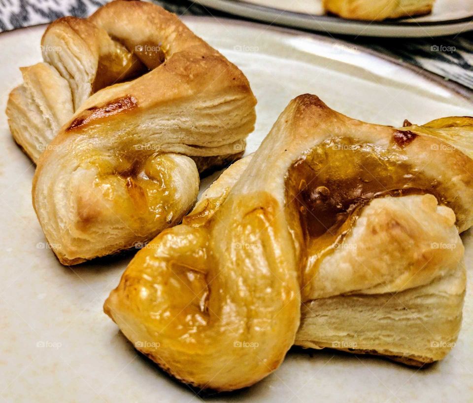 Apricot Jam-Filled Puff Pastry