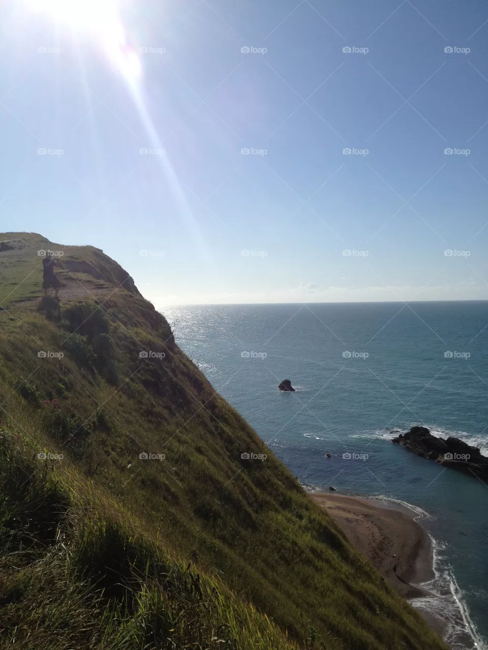 Sea at sunlight 