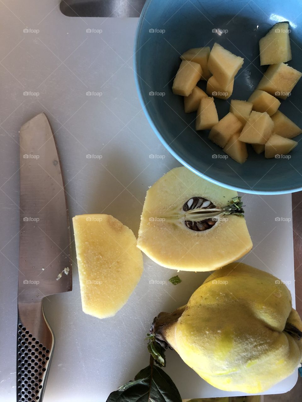 Kvittenmarmelad på gång