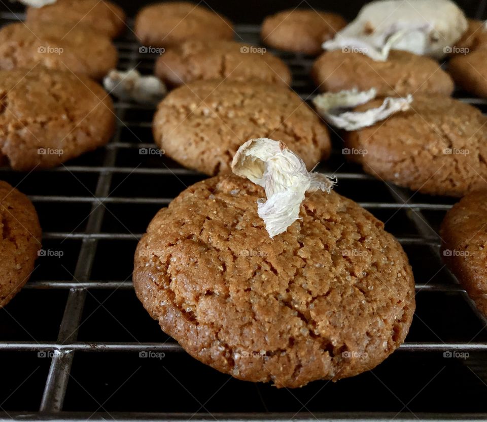 The aroma of ginger cookies in the house wil lighten up any day. Made from freshly ground, home dried ginger. What an amazing family recipe. 