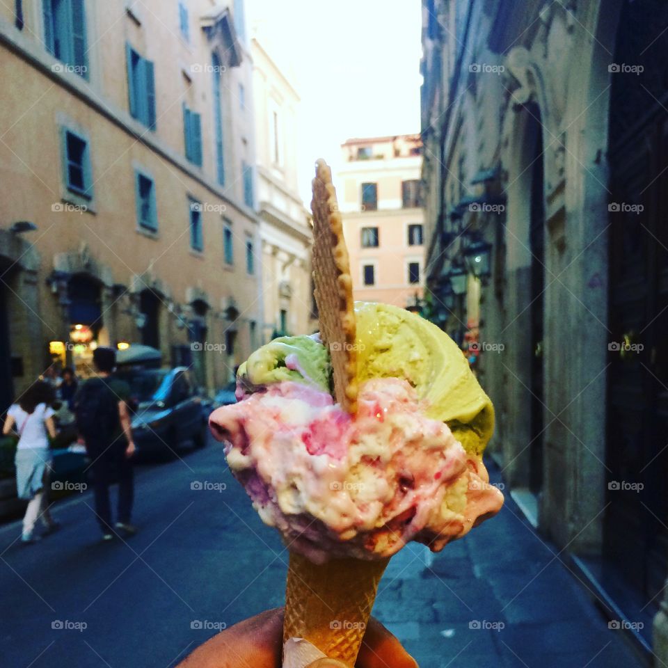 Gelato is the best thing to eat in Italian streets 
