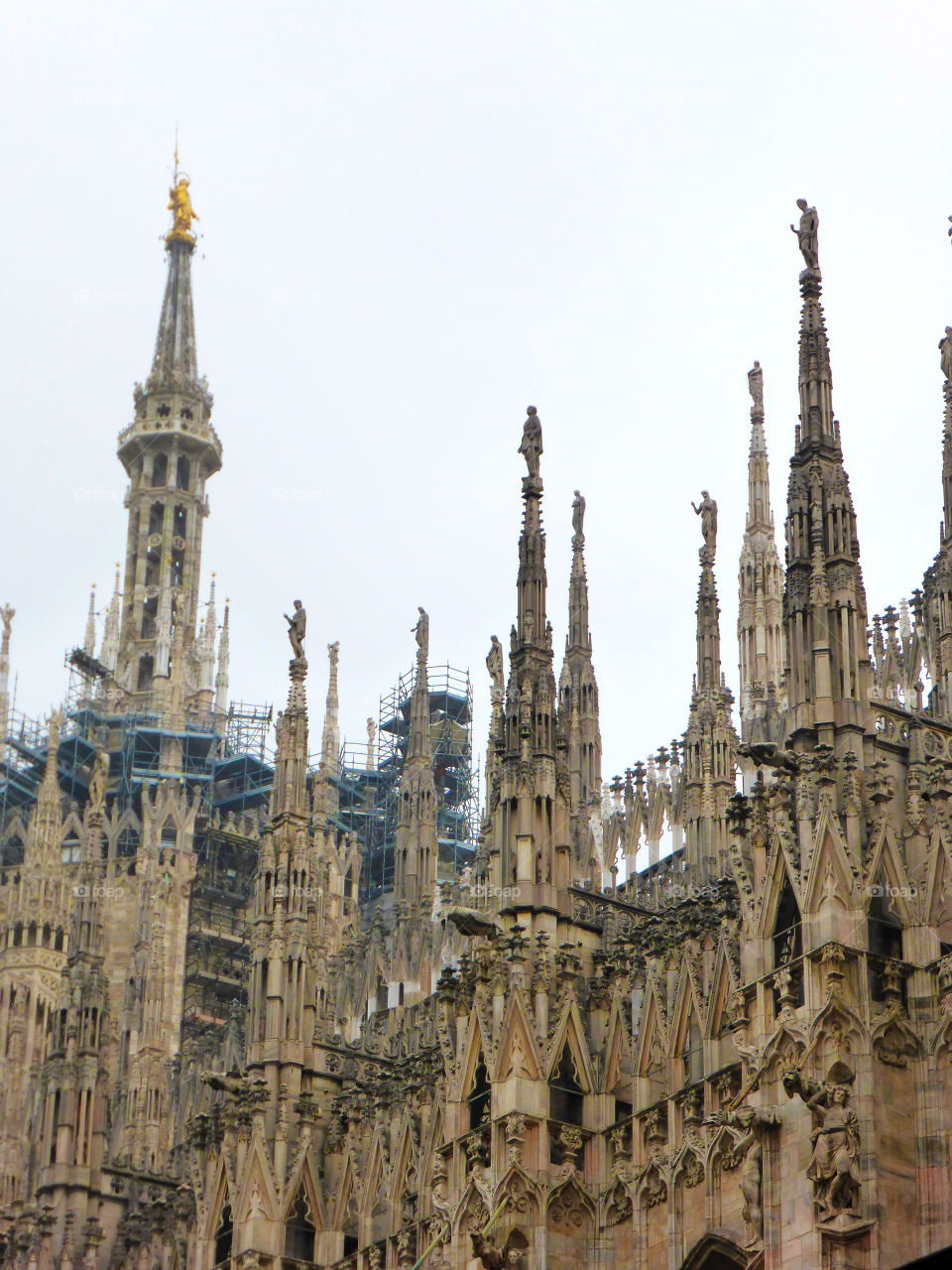 The roof of the Duomo,Milan,Italy