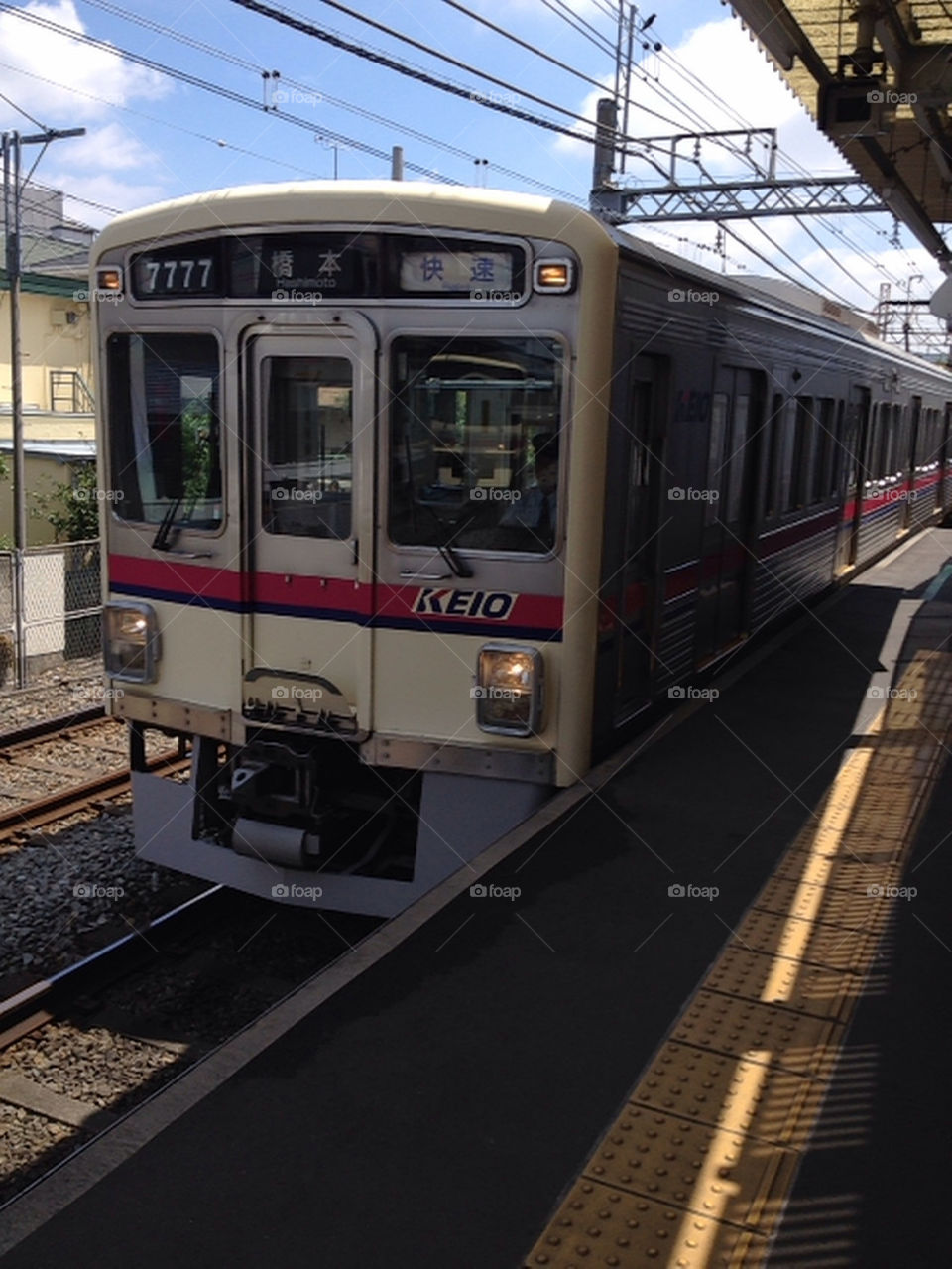 japanese train line silver by hugo
