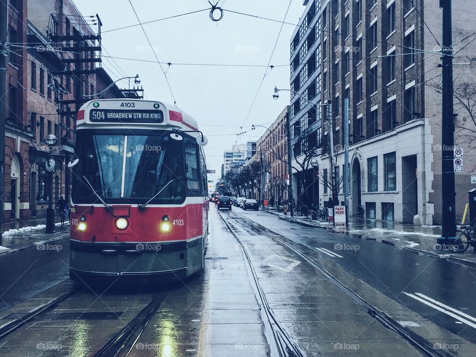 Streetcar in Toronto 