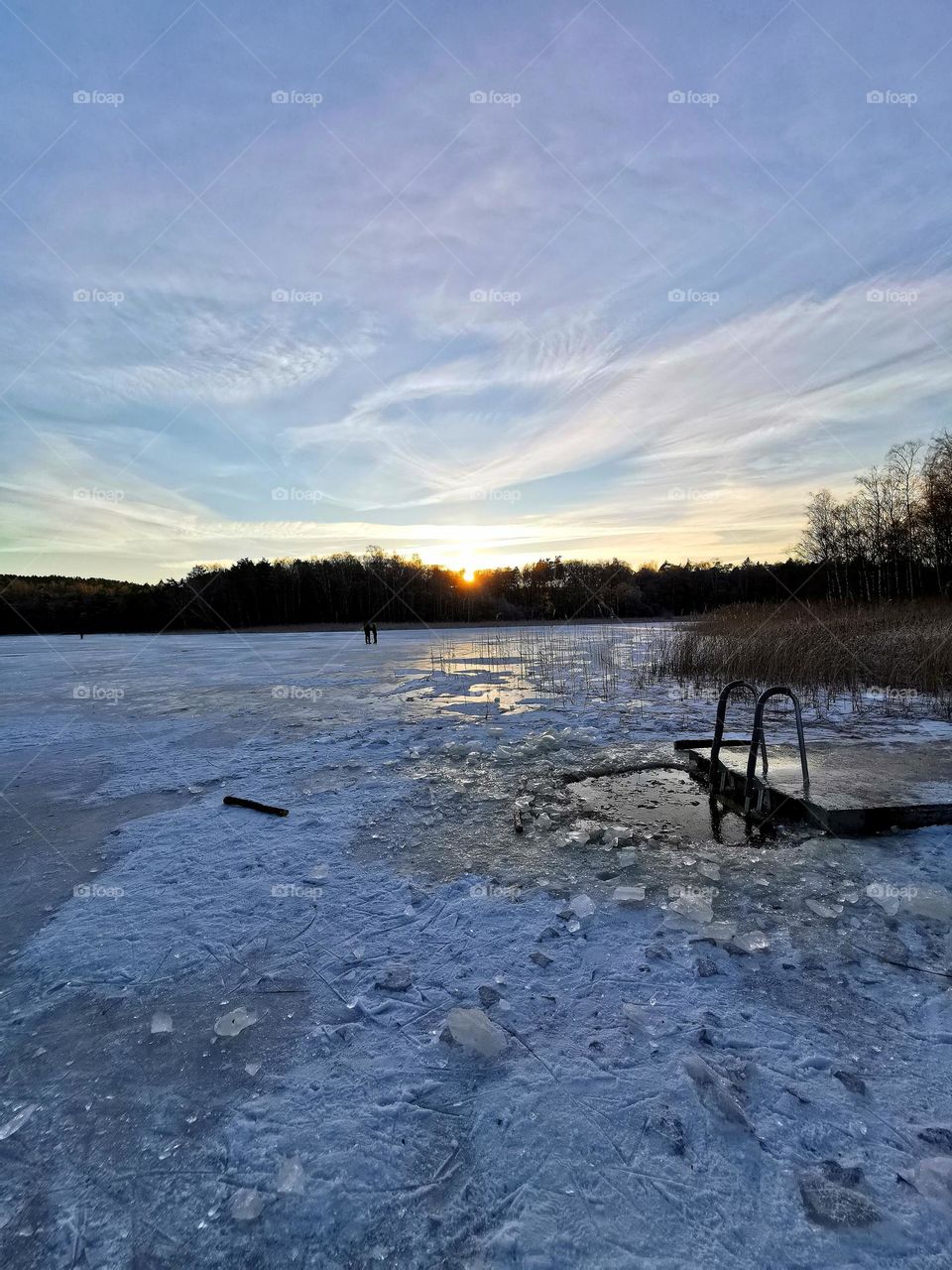 Winter by the lake