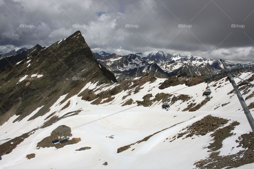 Winter mountain landscapes